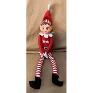Christmas Elf Behaving Badly Plush Elf Toy 12”  Hands Stick Together For Posing
